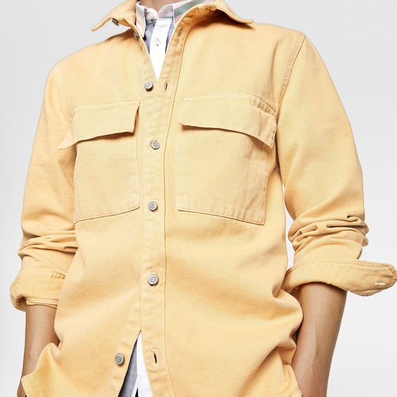 Yellow Denim relaxed fit shirt - Picture 3 of 4